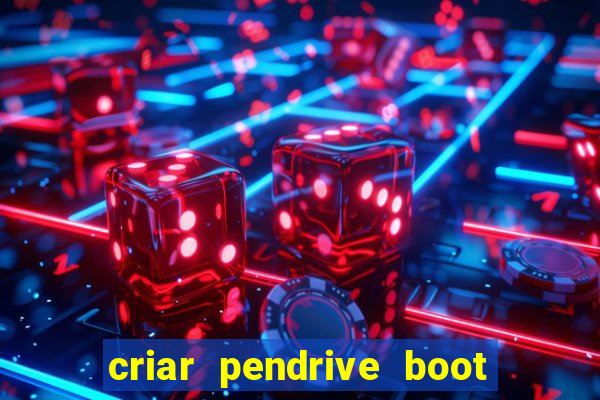 criar pendrive boot windows 10